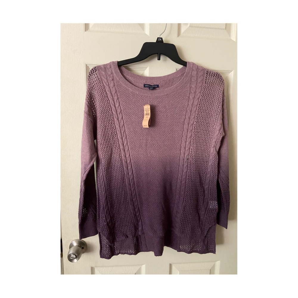 American Eagle ombré purple sweater